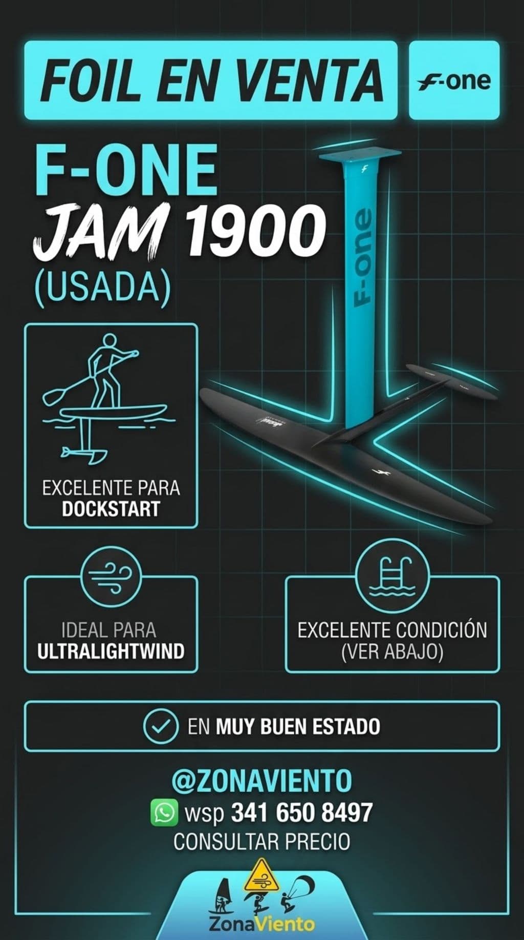 F-ONE JAM 1900 Foil