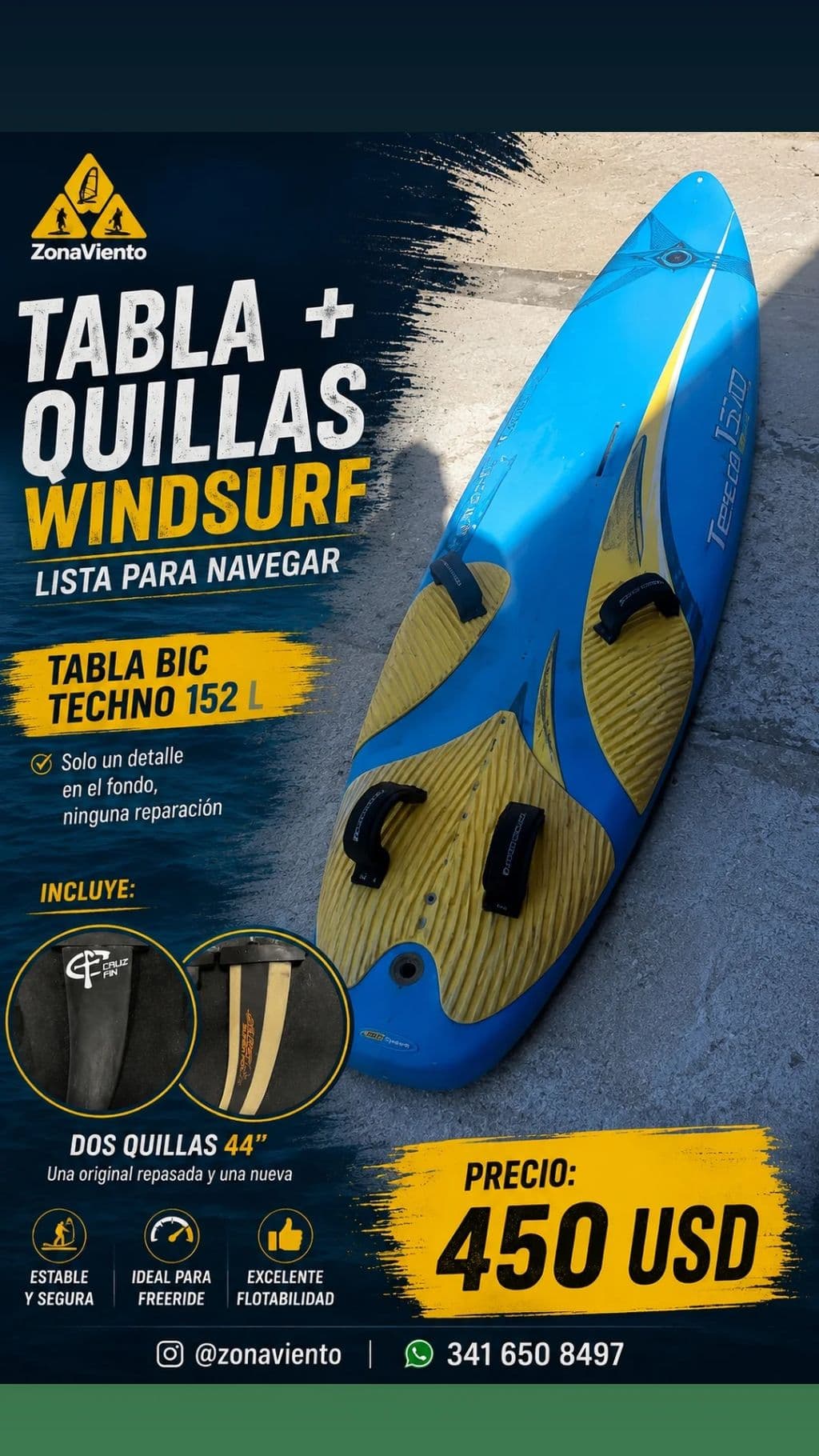 Tabla Windsurf BIC Techno 283 152L
